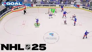 5 Minutes of NHL 25 Overhead Gameplay
