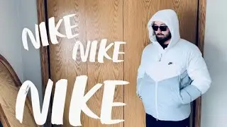 NIKE WINDRUNNER PUFFER JACKET WHITE/GREY