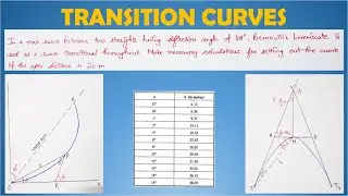 Transition Curves Problem-2 | Part-11 | Hindi | Curves in Surveying |