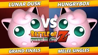 Battle of Z GRAND FINALS - Lunar Dusk (Jigglypuff) Vs. Hungrybox (Jigglypuff) Smash Melee Tournament