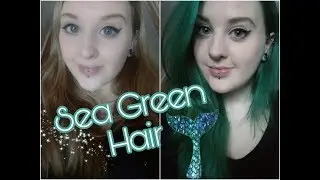 Blonde to GREEN hair transformation | Ambethyst
