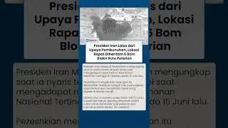Lokasi Rapat Presiden Iran Dihantam 6 Rudal Israel, Blokir Rute Pelarian dan Putus Aliran Udara