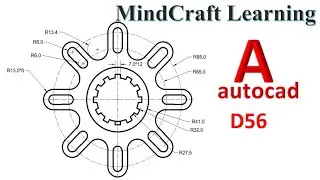 AutoCAD 2D Practice Drawing | Beginner to Advanced Exercise | D56