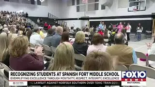 Spanish Fort Middle School student recognized for exemplifying excellence, integrity
