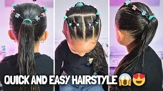 ponytail hairstyle for little girls ❤️ quick and easy hairstyle