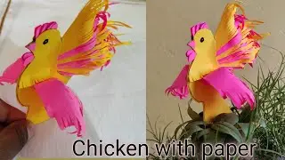 How to make paper chicken 🐓 easily | Paper hen | make Roosters in less than 5 minutes | Paper craft