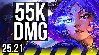 YUNARA & Lulu vs APHELIOS & Anivia (ADC) | 16/2/14, 55k DMG, Legendary | KR Grandmaster | 25.21