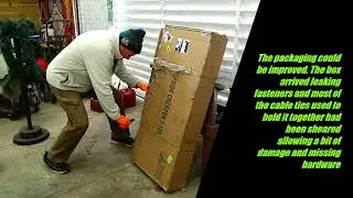 Traxion Topside Creeper from Summit Racing Equipment, opening the shipping container