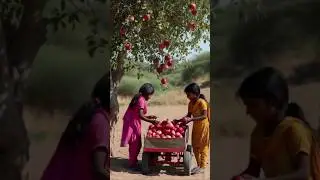 Little girl and Apple #cartoon #video  #ai #animation #applecartoon #hindi #story