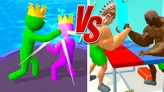 Giant Rush! vs Muscle Rush - Smash Running - Android iOS Walkthrough Mobile Gameplay DS34SF