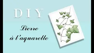 Drawing watercolor - Lierre à l'aquarelle - Tuto dessin