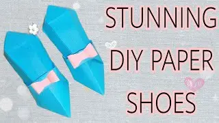 How to Make Paper Shoes | DIY Origami Shoes | Interesting Craft