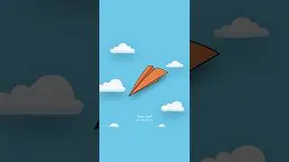 Paper Plane Animation ✈️🎯#aftereffects #motion #abstract #plane