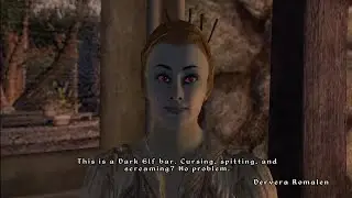 this is a dark elf bar. (oblivion)