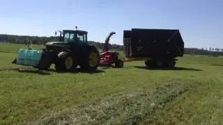 Ensilage skörd på Eneberga Gård