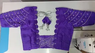 Viral BLOUSE BACK NECK design cutting and stitching full tutorial step by step #blouse #blousedesign