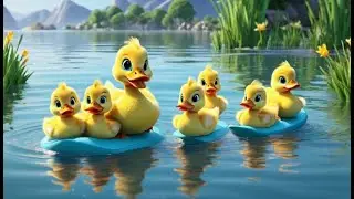 Five Ducks Splash and Play 🦆💦 | Fun Counting Song for Kids | Playful Nursery Rhyme