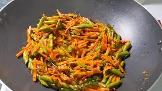 French Beans & Carrot Stir Fry