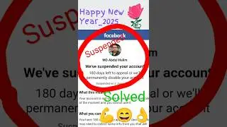 Suspended Your Facebook account 180 Days left to Appeal Disable your account#facebookaccountsuspened