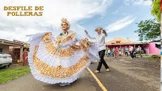 Tradicional Desfile de Pollera en el Festival Nacional del Tambor y la Pollera