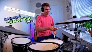 Advanced Quarter Hat Groove - DRUM LESSON #drums #drumlessons #drummer