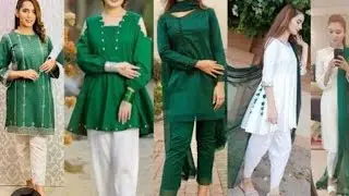 14 August Dress designs||New dress designs for independence day||Dil Dil Pakistan 🇵🇰