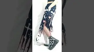 Would you rock side split trousers? #goth #pastelgoth #gothfashion #alt #alternative