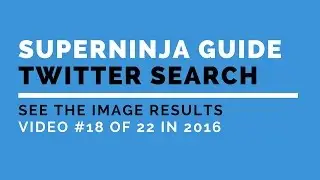 The SuperNinja Guide to Twitter Advanced Search 2016: #18 Sixteenth Hack - See the image results