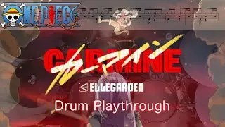 【ドラム譜面有】カーマイン - ELLEGARDEN (TVアニメ ONE PIECE OP主題歌)