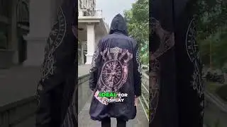 Transform Your Look with Our Striking Viking Cloak-Norse Symbols & Valhalla Cres #shorts #cloak #cat