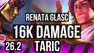 RENATA GLASC & Vayne vs TARIC & Yunara (SUP) | 16K damage, 5k gold comeback | EUW Master | 26.2