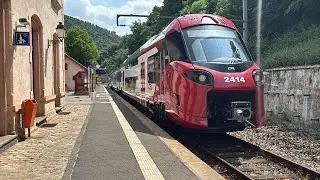 Vertrek Alstom Coradia Stream HC CFL 2414 station Kautenbach