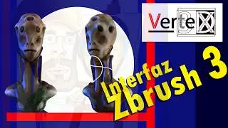 ZBrush 3 interfaz, VERTEX 3D.