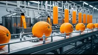 Inside a Modern Orange Juice Factory: From Farm to Delicious Drink (The Whole Process)