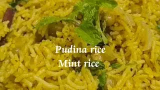 Simple and tasty pudina rice #Mint rice                           in pressure cooker 