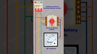 Voltmeter connection using  Rotary Selector Switch &ndash; Quick & Easy Wiring!
