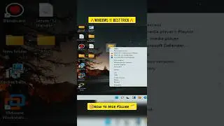 Windows 11 Folder hide new tricks | Desktop folder hide kese kare#shorts #ytshorts #viral #computer