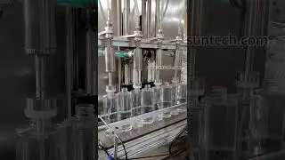 ZONESUN Automatic Liquid Level Cross Filling Machine #machine #fillingmachine #fillingequipment