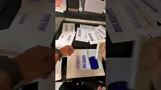 Custom WHADAFUNK stamp on envelopes #diy #art #shorts