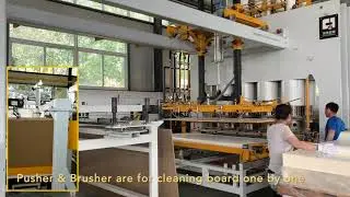 Линия для ламинирования меламином с коротким циклом для предварительно ламинированной ДСП