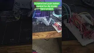 short video showcasing push button control for bionic hand