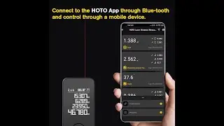 HOTO Smart Laser Measure Pro LED Display Intelligent Digital Laser Tape Measuring Tool Rechargeable