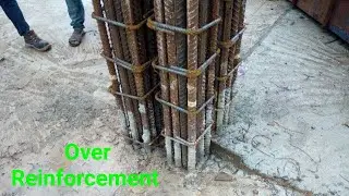 How to check for over Reinforcement  in column. #column #reinforcement #overreinforcement #construct