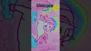 unicorn drawing 😍 very easy 👌 😊 very beautiful 💕