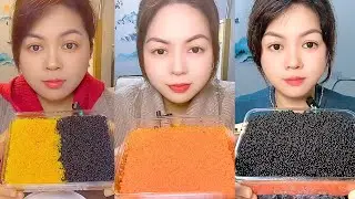 Chinese Colorful Fish Roe ASMR | Layered Seafood Eating Sounds #32