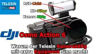 Osmo Action 6 Kamera-Käfig von Telesin und Zubehör überzeugt im Alltag