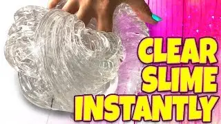 TESTING INSTANT CLEAR SLIME! NO WAIT CLEAR SLIME!