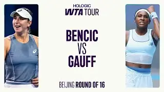 Belinda Bencic vs. Coco Gauff | 2025 Beijing Round of 16 | WTA Match Highlights