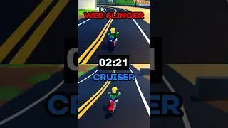 WEB SLINGER Vs CRUISER SPEED-TEST In Mad City!