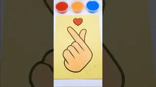 💕Heart💚Sand Painting #sandasmr #sandart #shorts #kidsart #sandpainting #asmr  #relaxing #heart